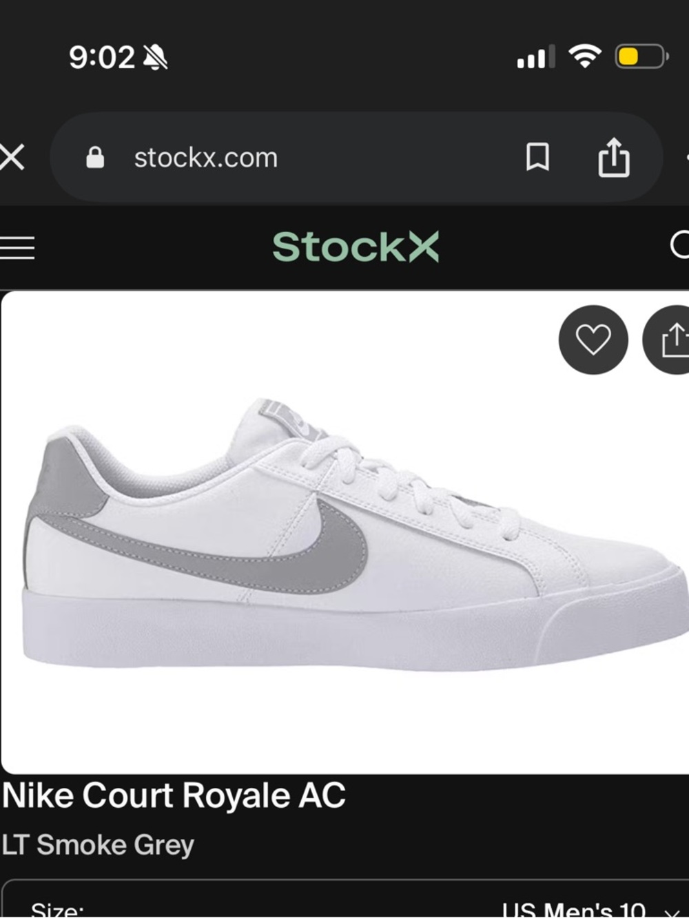 Nike Low-Top Sneakers - White with Light Grey Swoosh